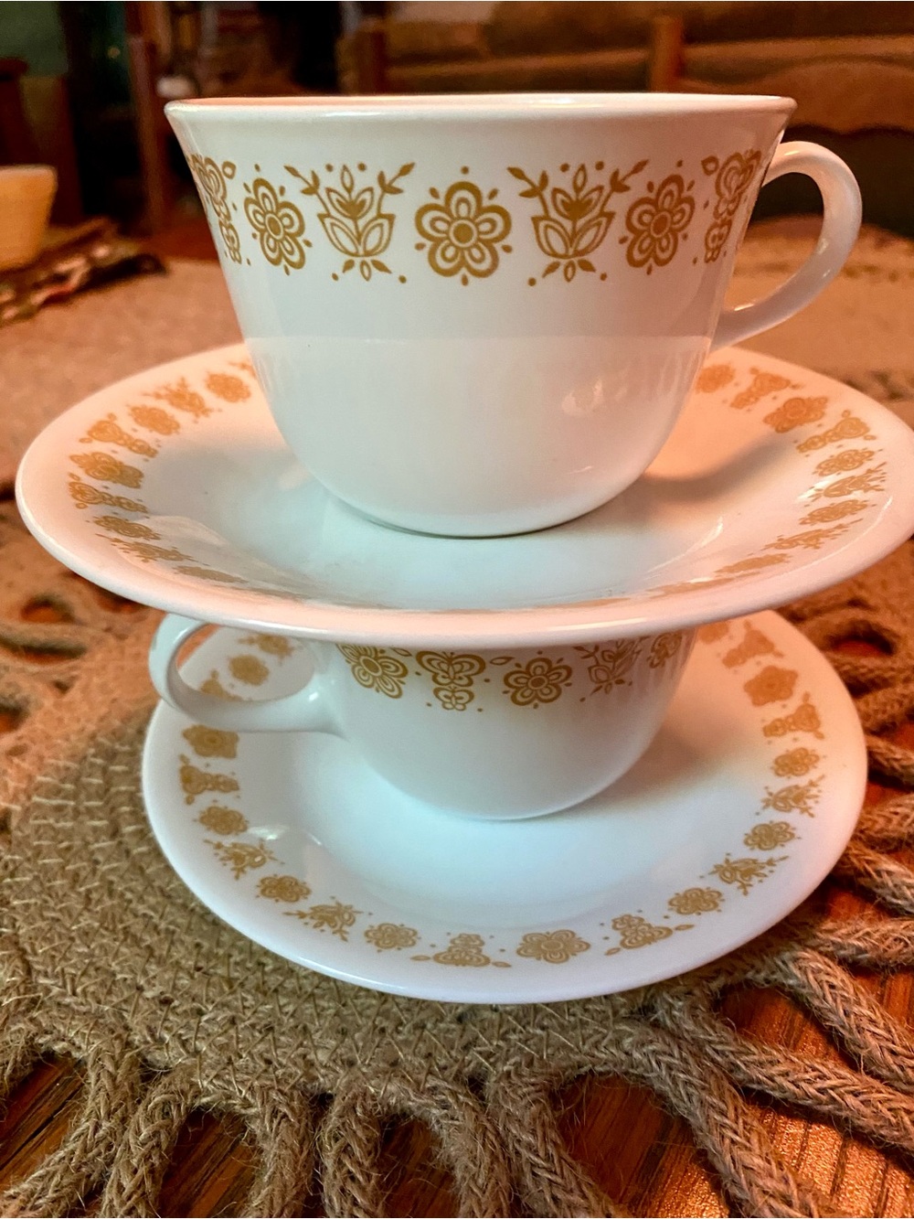 Vintage Corelle Cups and Saucers